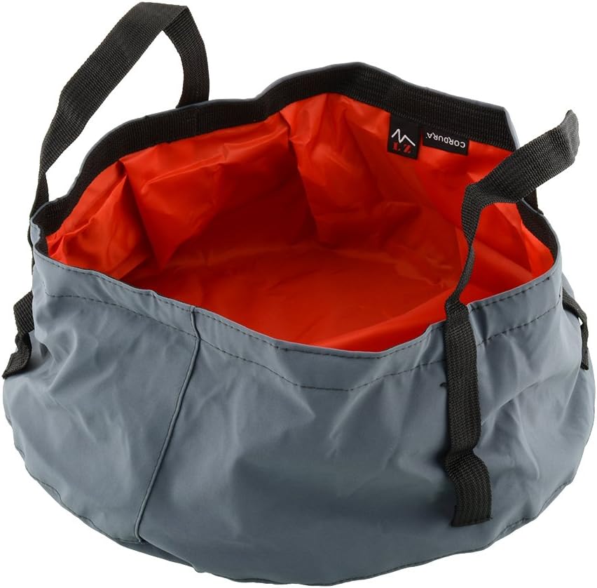 Garden Portable Foldable Water Bucket Outdoor Foldable Camping Wash Basin Sink Washing Hiking Bag