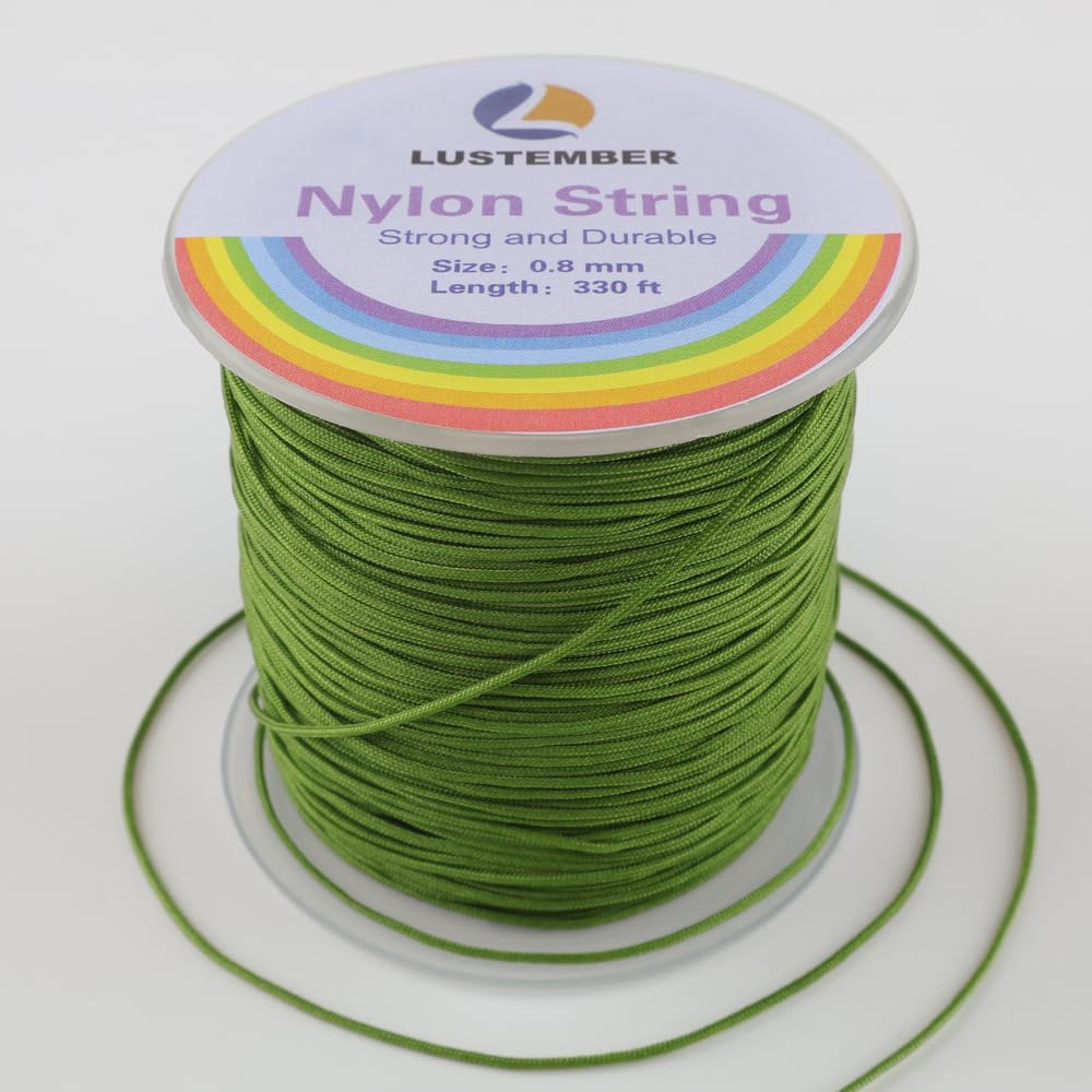 Photo 1 of 0.8mm Nylon String, Strong Bracelet String, Durable Nylon Cord for Jewelry Making, Bracelets, Beading, Necklaces, Rattail Braiding, Kumihimo, Wind Chimes, Blinds and Handicrafts