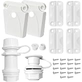 Cooler Replacement Parts Kit for Igloo 50-165 Qt, Hinges Latches Drain Plug | All-in-one cooler repair kit includes hinges, latches, screws and drain plug for Igloo 50-165 Qt coolers.