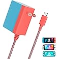 RGEEK Charger for Nintendo Switch, 45W Switch AC Power Adapter, 15V 2.6A Fast Charging with 5FT Powerful Cable Compatible with Switch Lite/Switch OLED/Steam Deck/PlayStation Portal