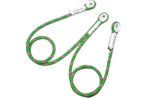 AOKWIT 22KN/4945lbf Prusik Loop Pre-Sewn Climbing Utility Cord, Professional Tree and Rock Climbing Gear High Altitude Anti Fall Off Protective Safety Belt Cowstail Diameter 10.5mm