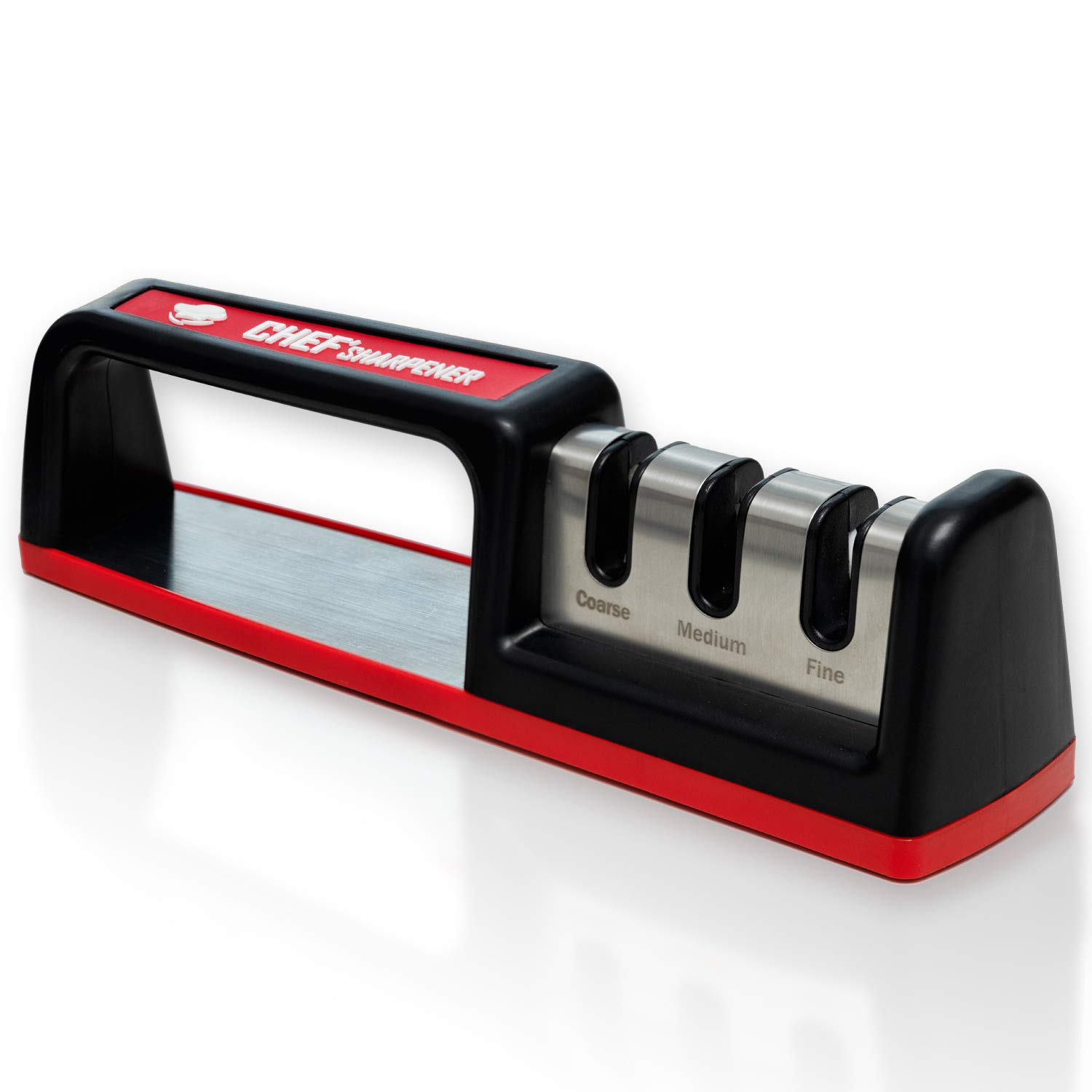 Photo 1 of Cubikook Kitchen Knife Sharpener - Complete 3-stage Knife Sharpener CS-T01 with Diamond Dust Rods, Sturdy Design, Non-slip Base Pat, Easy and Safe to Use, Fast and Effective Manual Sharpening Tool