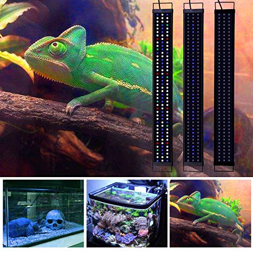 Zeiger Eco Full Spectrum Aquarium led Light 72 inch - 84 inch 180cm-200cm LED Tank Saltwater and Freshwater Lighting Aquarium lamp for Plant Reptile (72 inch 43W) - Thumbnail 2