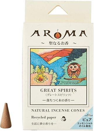 Amazon Co Jp アロマ香 グレートスピリット 16粒 コーンタイプインセンス 1粒の燃焼時間約分 落ち着く木の香り ビューティー