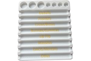 Meokro Aesthetic Practitioner Syringe Tray with 8 Slots Label, 3D Printed Vial Holder/Syringe Tray Combination for Aesthetici