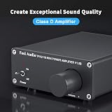 Fosi Audio V1.0B 2 Channel Amplifier Receiver 50W x 2 19V UK Power Supply view 3
