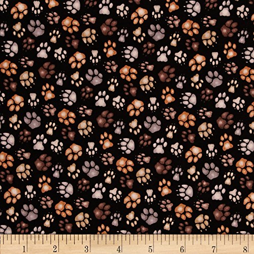 Paw Print Fabrics by the Yard Kritters in the Mailbox Paw Print Fabric