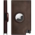 Ekster Parliament AirTag Wallet | Smart Wallets for Men | Apple Air Tag Wallet with RFID Blocking Protective Layer | Slim & Minimalist Money Holder w/Push Button for Quick Card Access (Classic Brown)