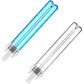 coospider-repta 2 pcs 9 WATT UVC PL-S9/TUV G23 Base Replacement UV Light Bulb for Outdoor Pond Clarifier Compatible with JUP-01 UVE9 CF400 CF500 UVCP-9 UV Light for Aquarium