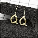 A-Z Alphabet Letter Stud Earrings Initial English