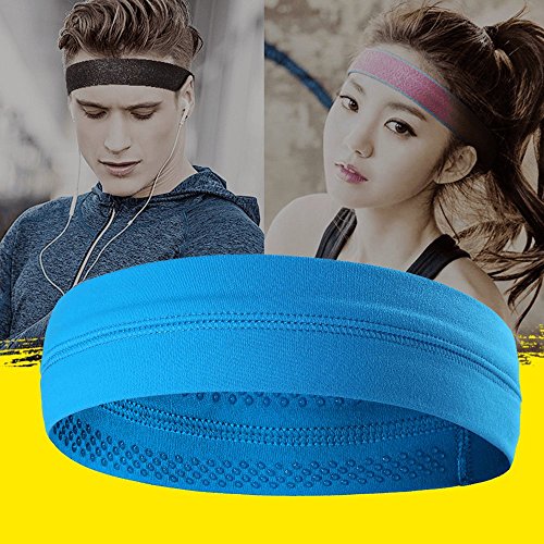  Cooling Headband That Can Absorb Sweat And Which Has A Very High Elasticity, Very Useful for Fitness, Gym, Yoga, Great For Women And Men (blue)
