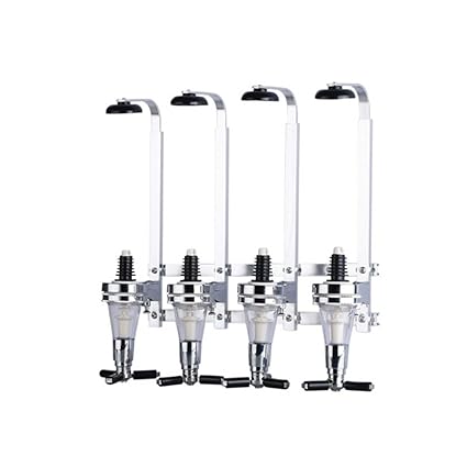 Vosarea Bar Butler Wine Dispenser 4 Bottle Wall Mounted Bottle Beverage Stand Liquor Drink Dispenser