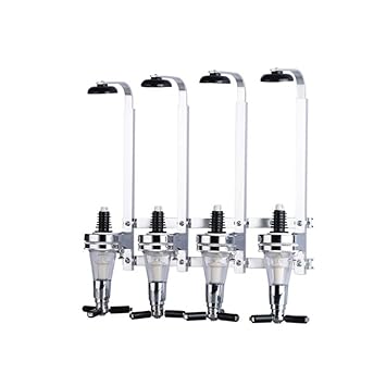 Vosarea Bar Butler Wine Dispenser 4 Bottle Wall Mounted Bottle Beverage Stand Liquor Drink Dispenser