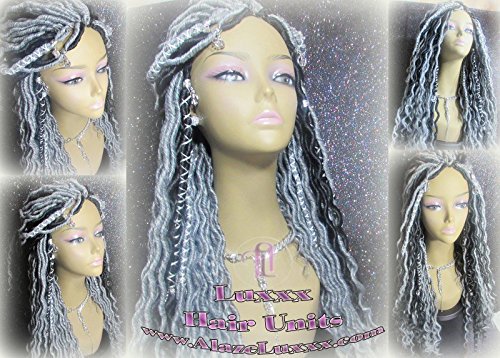 Amazon Com Faux Loc Wig Silver Black 1b Grey Gray Salt N Pepper