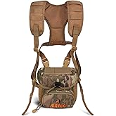 AOFAR Binocular Harness Chest Pack with Adjustable Strap, Lightweight and Large Capacity, Bino Case for Hunting, Hiking, Shooting, Camouflage