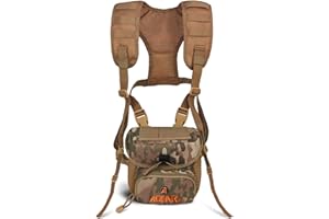 AOFAR Binocular Harness Chest Pack with Adjustable Strap, Lightweight and Large Capacity, Bino Case for Hunting, Hiking, Shoo