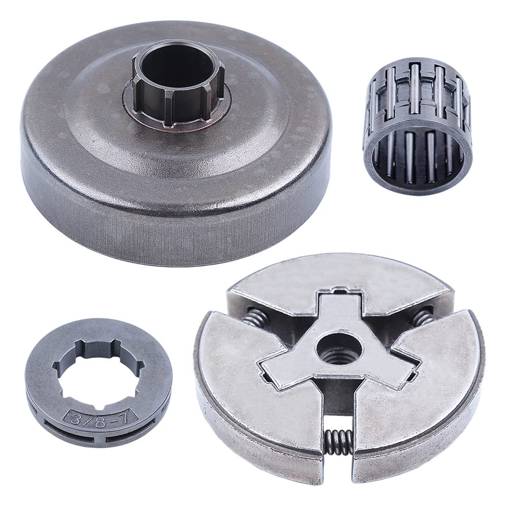 Gubeter 3/8" 7T Clutch Drum Kit, For Husqvarna 50, 50 Special, 51, 51 Epa, 55, 55 Epa, 55 Rancher, 154, 254 Chainsaw, 503088702