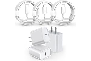 DELTUCCI 3 Pack Fast Charger iPhone,【Apple MFi Certified】6FT iPhone Charger Fast Charging USB C Block Wall Adapter 6 Foot Type C to Lightning Cable for iPhone 14 Pro Max/14 Plus/13 Pro/12/12Pro/11/XS/X,AirPods