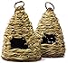 Woven Birdhouse 2 Pack: 10 Hive-Style. Ideal for Small Birds & Hummingbirds to Rest In. Bird Houses Are Made of Natural Fiber to Blend Into Your Garden. For Outside or Inside Decorative Use.