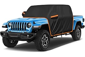 Q QUNSUNUS QUNSUNUS for Jeep Gladiator JT Cab Cover, Truck Cab Rain Cover for Jeep Gladiator Car Cover, Waterproof UV Resistant Car Cover Fit for Jeep Gladiator JT 2019-2024