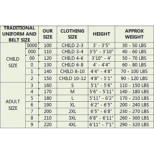 TOPTIE Student Martial Arts Karate Pants-White-Size 2 4'8"-5'1"/90-120 LBS