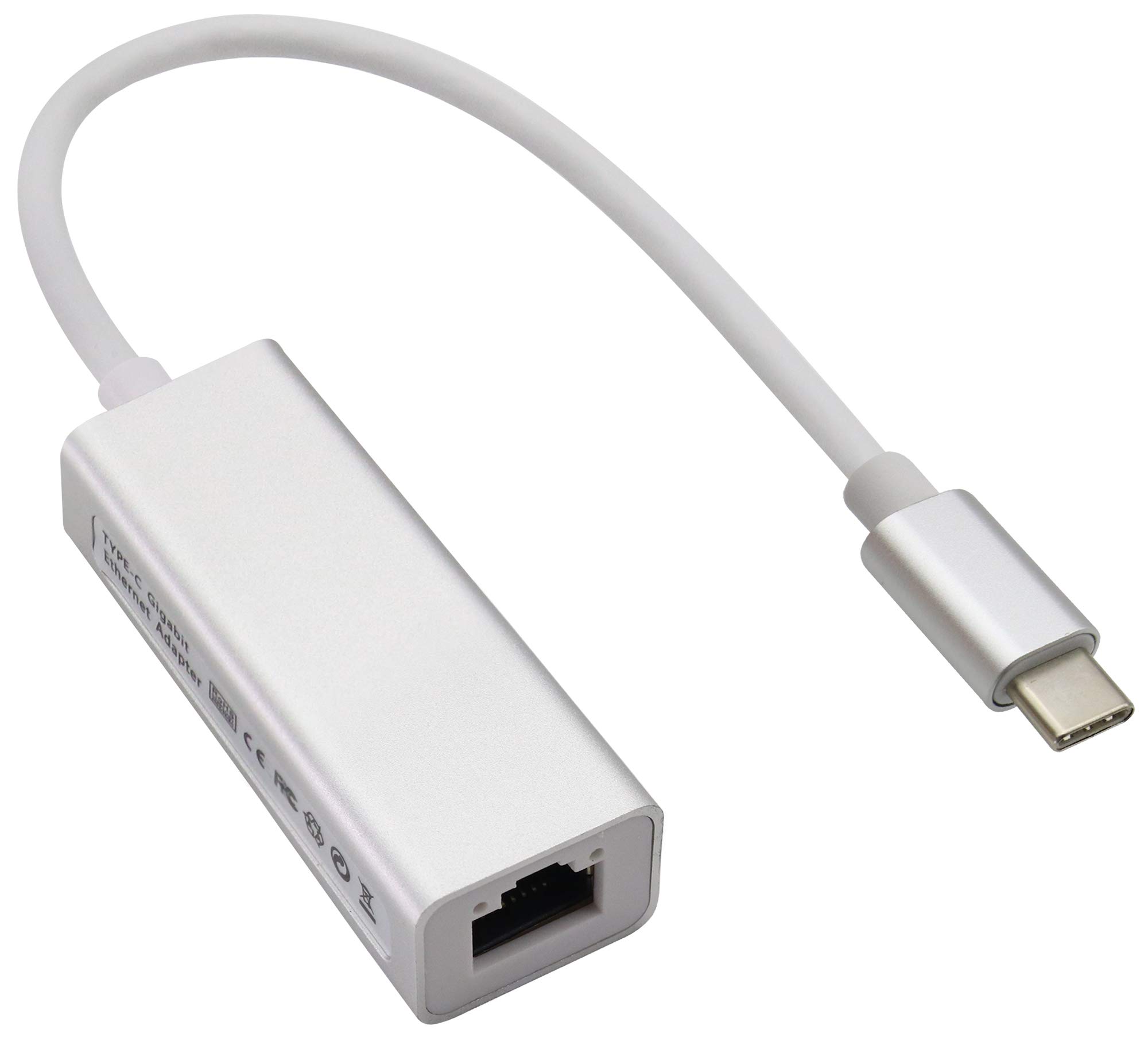 zdyCGTime Type-c male to RJ45 female Gigabit Ethernet connection cable,USB-C Network LAN Converter,Supports 10/100/1000Mbps.Compatible with Windows,Switch, Android and other systems.(23cm/1Pack)