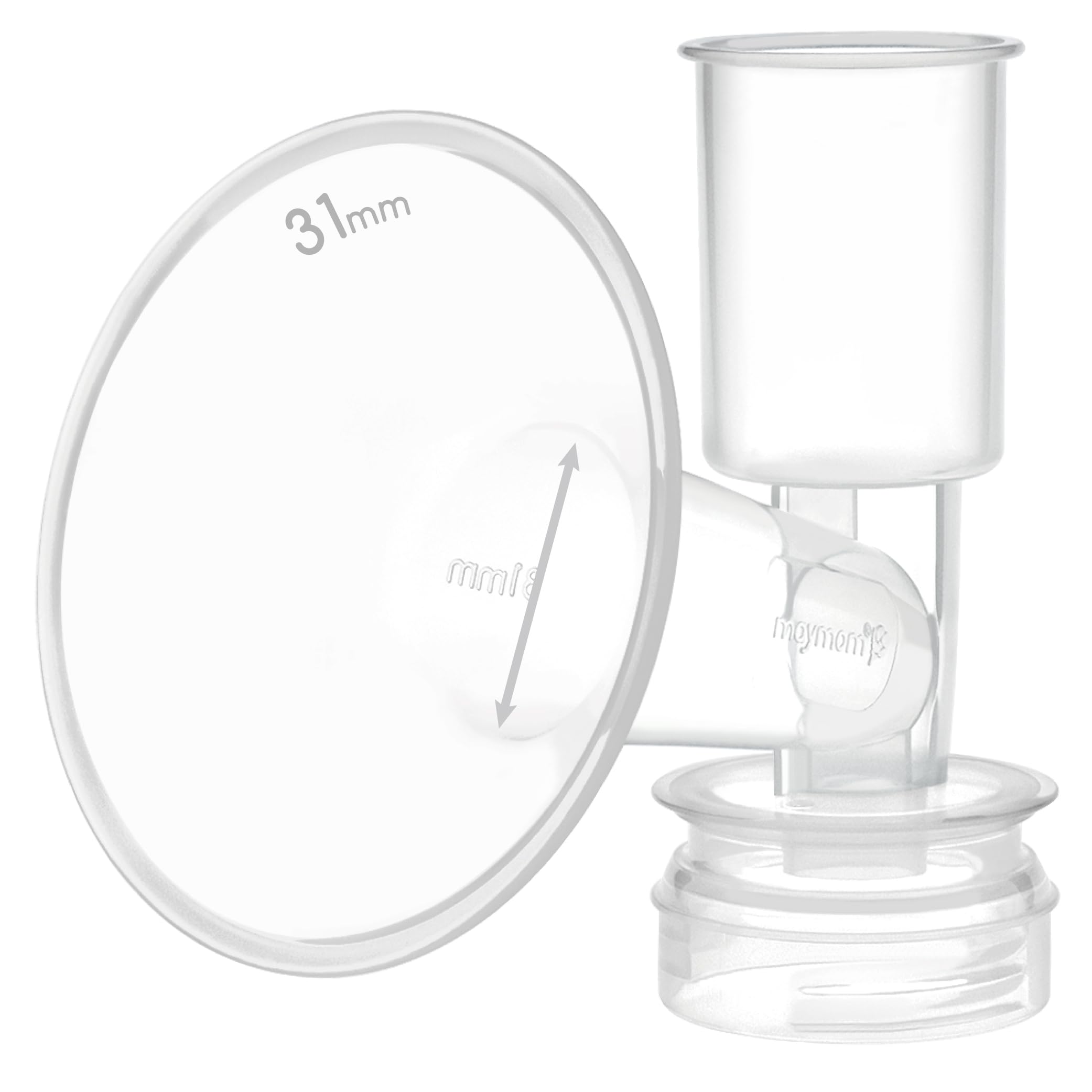 Maymom Breast Shield Flange for Ameda Breast Pumps (31 mm, X-Large, 1- Piece)