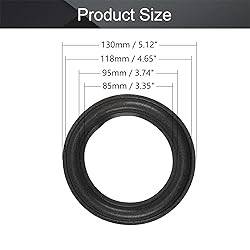 Fielect 4Pcs 5.1inch/130mm Foam Speaker Edge