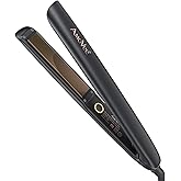 Hair Straightening Irons, Hair Straightener and Curler 2 in 1, 15s Fast Heating Hair Iron Straightener, Dual Voltage Ceramic Flat Iron Creates Silky Hair Instantly