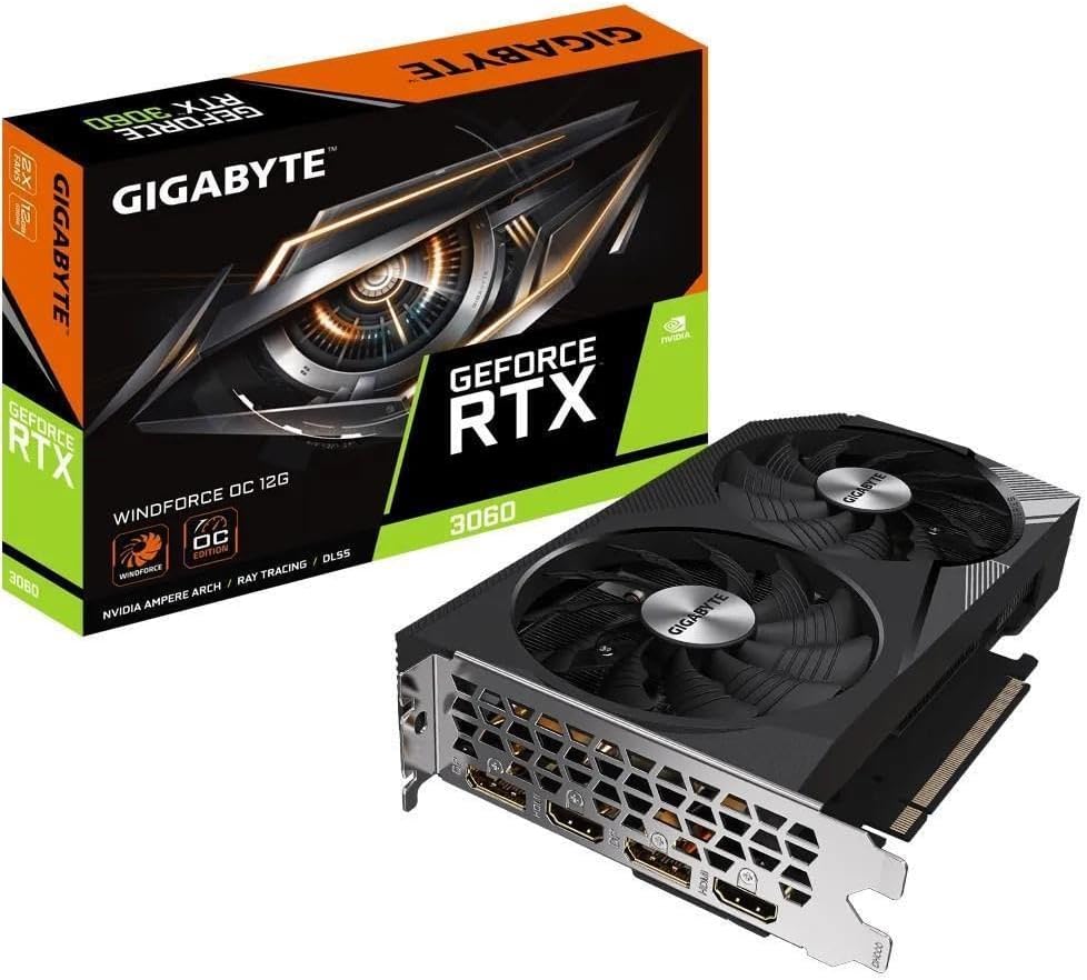 Gigabyte GeForce RTX 3060 WINDFORCE OC 12GB GDDR6 PCIe 4.0 GV--12GD