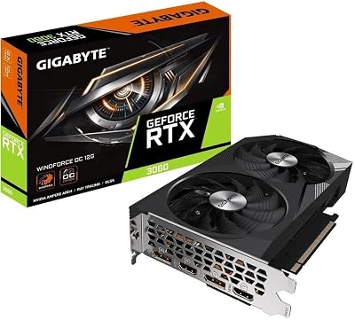 Gigabyte GeForce RTX 3060 WINDFORCE OC 12GB GDDR6 PCIe 4.0 GV--12GD