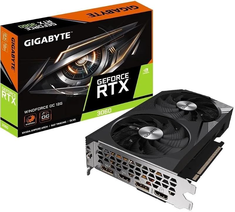 Gigabyte GeForce RTX 3060 WINDFORCE OC 12GB GDDR6 PCIe 4.0 GV--12GD