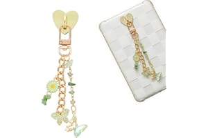 JHZforest Cute Chains for Kindle, E-Reader Charm Chains Accessories Compatible for Kindle/E-Reader/Phone Gift for Reader Booklovers, Green