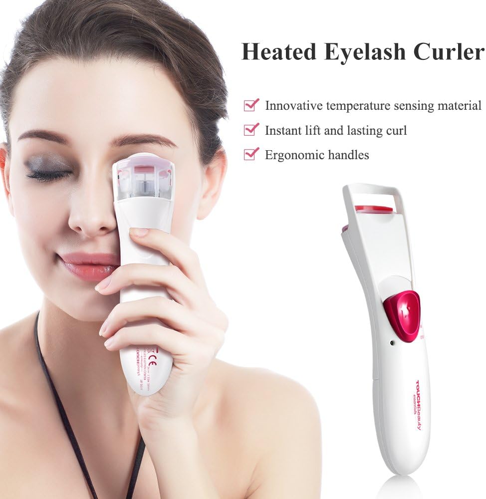 TOUCHBeauty Heated Eyelash Curler, Electric Lash Curler for Long