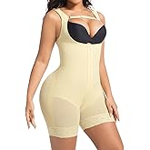 Aoeist Fajas Colombianas Moldeadoras Shapewear for Women Tummy Control Postpartum Body Shaper Butt Lifter with Zipper Crotch