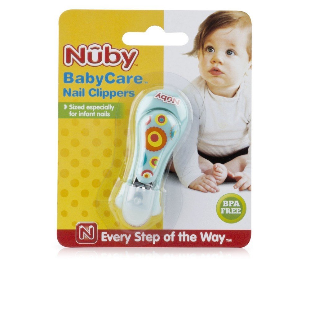 Nuby Baby Care Nail Clippers, Colors May Vary