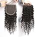 Greatremy 5x5 Lace Closure Curly Wave Brazilian virgin unprocessed Human Hair with Baby Hair Free Part Natural Color 12inch