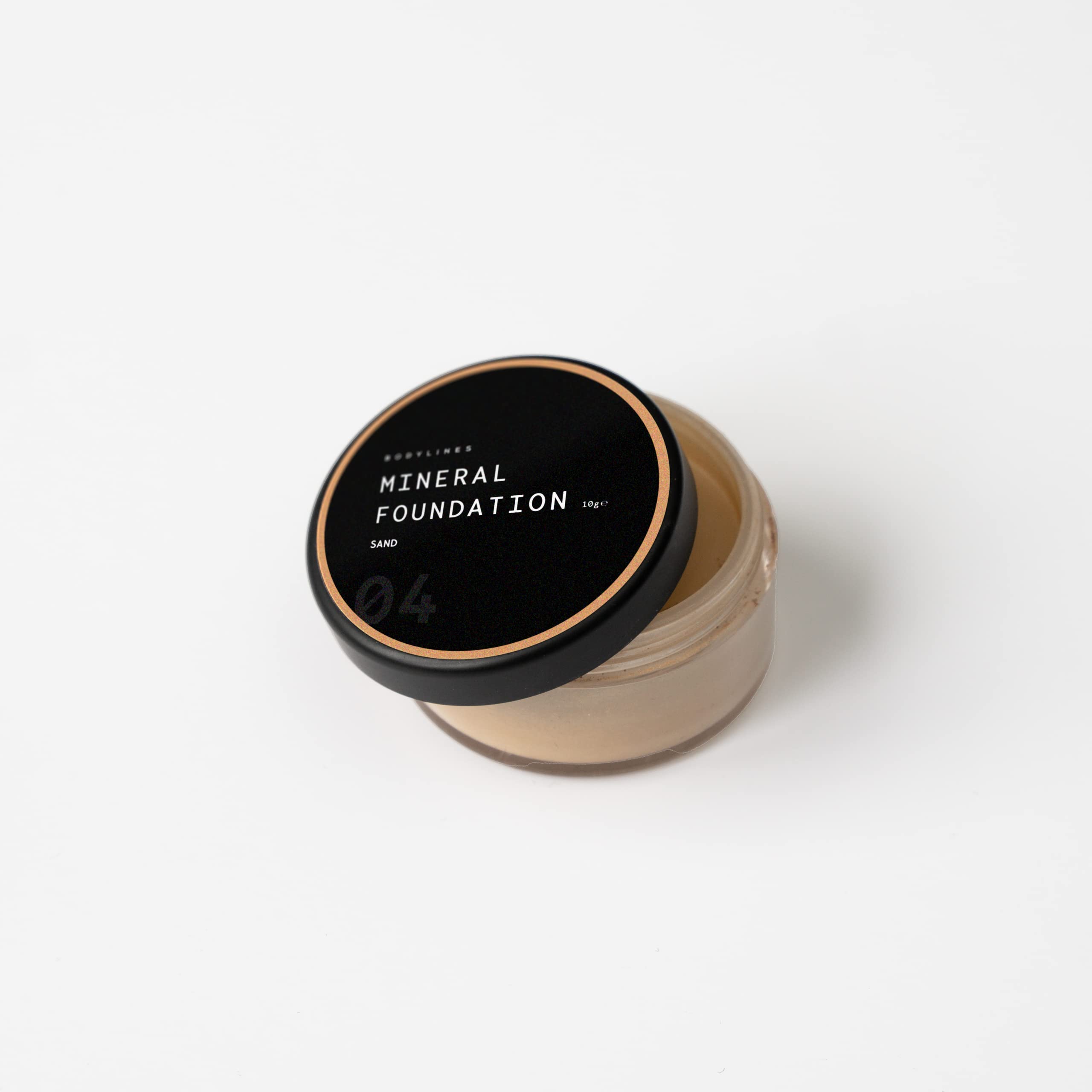 Bodylines Loose Powder Mineral Foundation, 100% Natural, Vegan, Chemical & Cruelty Free (Sand)