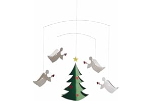 FLENSTED MOBILES Angels of Love Hanging Mobile - 17 Inches - High Quality - Handmade in Denmark by Flensted