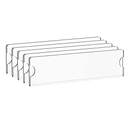Richboom Acrylic Wall Name Plate Holder, 2x8