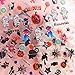 ALLYDREW Halloween Nail Stickers Nail Art Set Ghost Stickers Bat Nail Art (24 sheets)