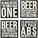 Primitives By Kathy 23731 Wood Drink Coasters (Set of 4), Beer, 4