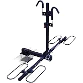 Swagman Traveller XC2 RV Bike Rack – RV Approved Platform Carrier for 2 Bikes, 35lbs per Bike, Ratcheting Hook System, Foldab