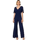 Adrianna Papell womens Pearl Knit Crepe Jumpsuit