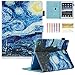 Dteck PU Leather Folio Smart Cover Stand Wallet Case for iPad 9.7 Inch, Auto Sleep Wake, Starry Night