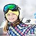 OutdoorMaster Kids Ski Goggles - Helmet Compatible Snow Goggles for Boys & Girls with 100% UV Protection