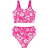 blibean Teen Girl Swimsuits Two Piece Bikini Sets with Chest Pad Size 6-15 Years