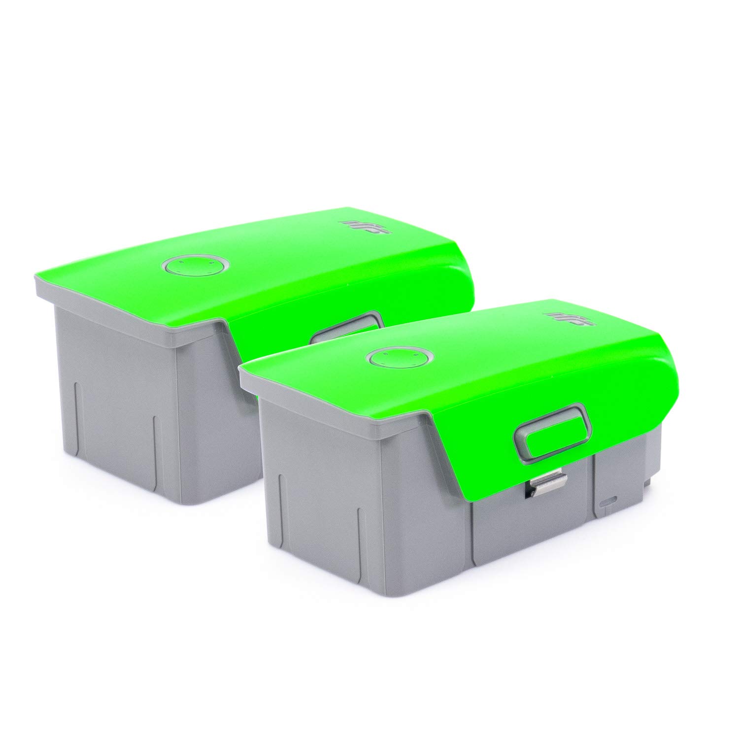 Wrapgrade Skin Compatible with DJI Mavic Air 2 & DJI Air 2S | 2 Batteries (NEON Green)