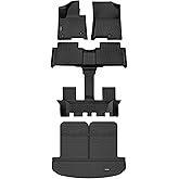 HAFIDI® Floor Mats & Cargo Liner Set Fit for 2026-2021 Kia Sorento Hybrid & 2026-2022 Kia Sorento Plug-in Hybrid (PHEV) All Weather Protection TPE Car Full Set Floor Liners Custom Accessories - Black