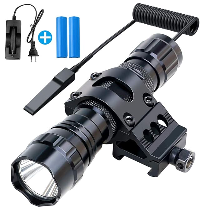 Fyland Handheld Flashlights, 1200 Lumens LED Flashlight with Picatinny Rails Mount Included